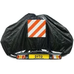 Polyester fietshoes - 2 fietsen met inschuifvak t.b.v. markeringsbord